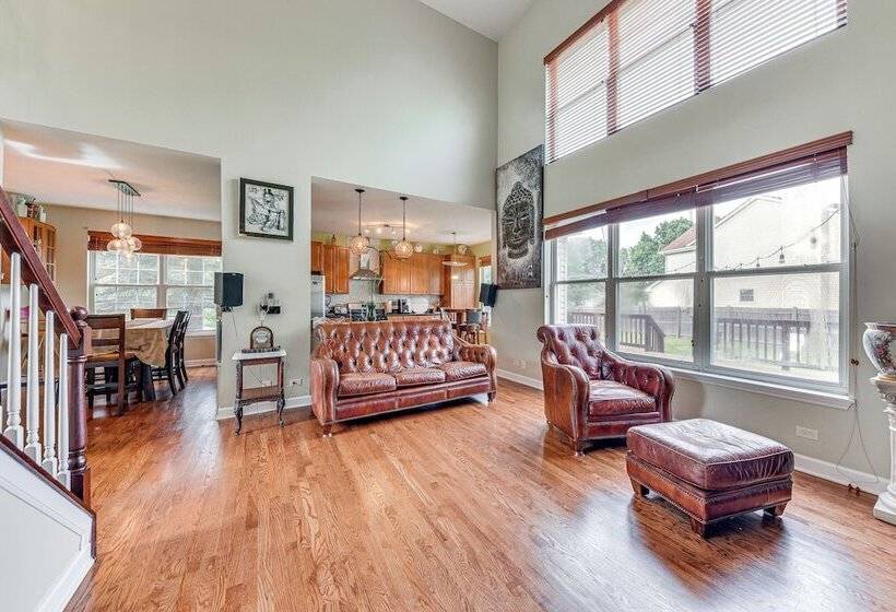 Eclectic Grayslake Home W/ Private Yard & Fire Pit