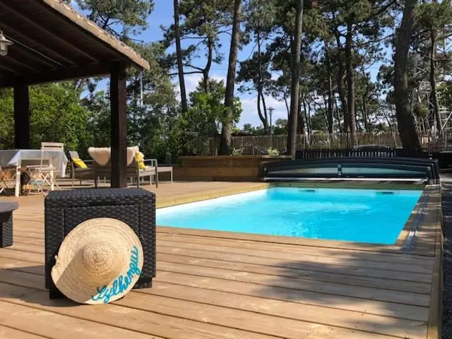 ペンション Chambre Privative, Cap Ferret Piscine Chauffée Villa Sylhengui