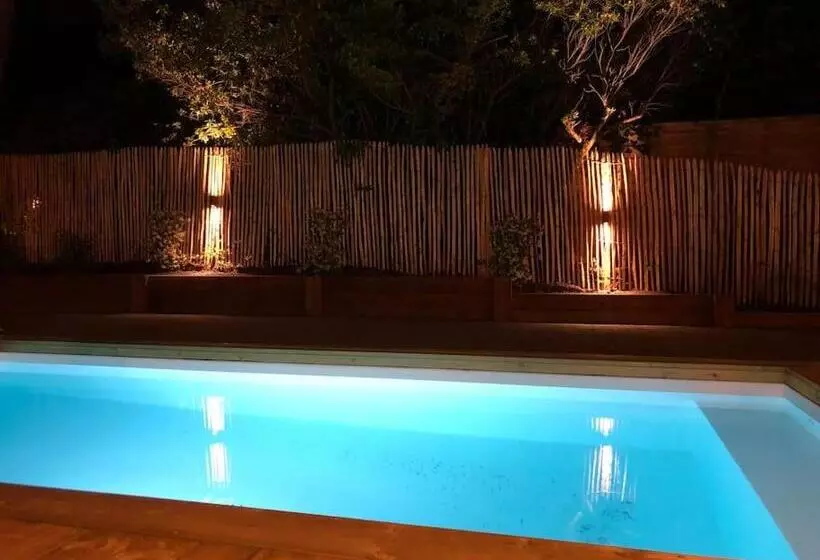 ペンション Chambre Privative, Cap Ferret Piscine Chauffée Villa Sylhengui