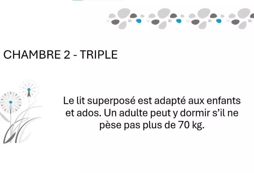 Aamiaismajoitus (B&B) Maison 7 Personnes Ou Chambres Dans Maison Partagée