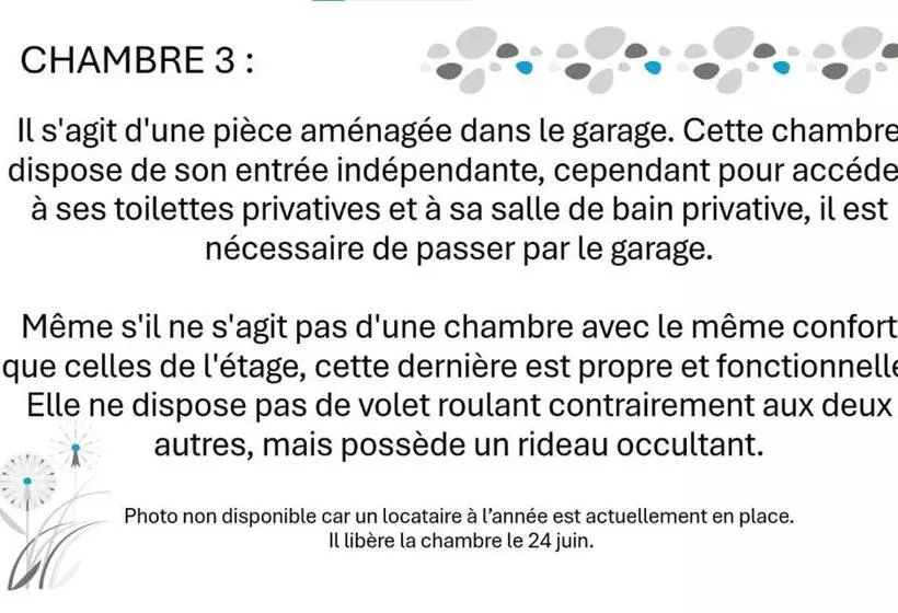 Aamiaismajoitus (B&B) Maison 7 Personnes Ou Chambres Dans Maison Partagée
