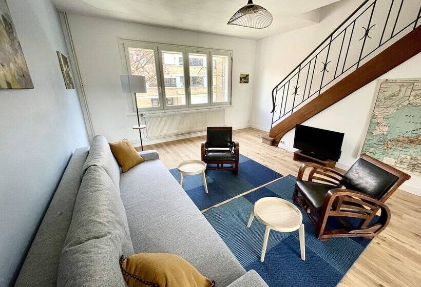 펜션 Belle Maison Avec Grand Jardin Et Garage