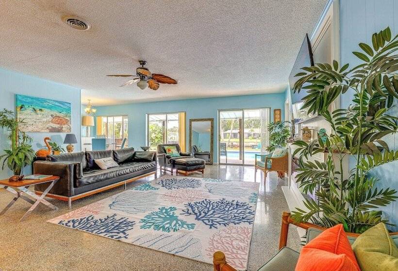 Waterfront Vero Beach Home W/ Pool & Boat Dock!