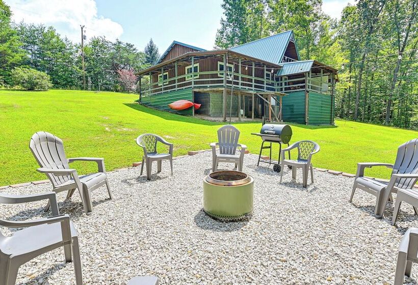 5 Mi To Cave Run Lake: Wellington Cabin W/ Deck!