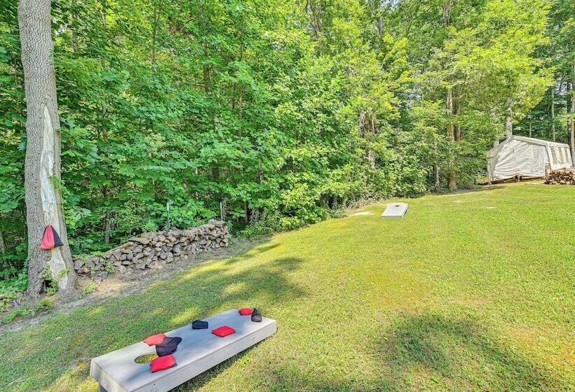 5 Mi To Cave Run Lake: Wellington Cabin W/ Deck!