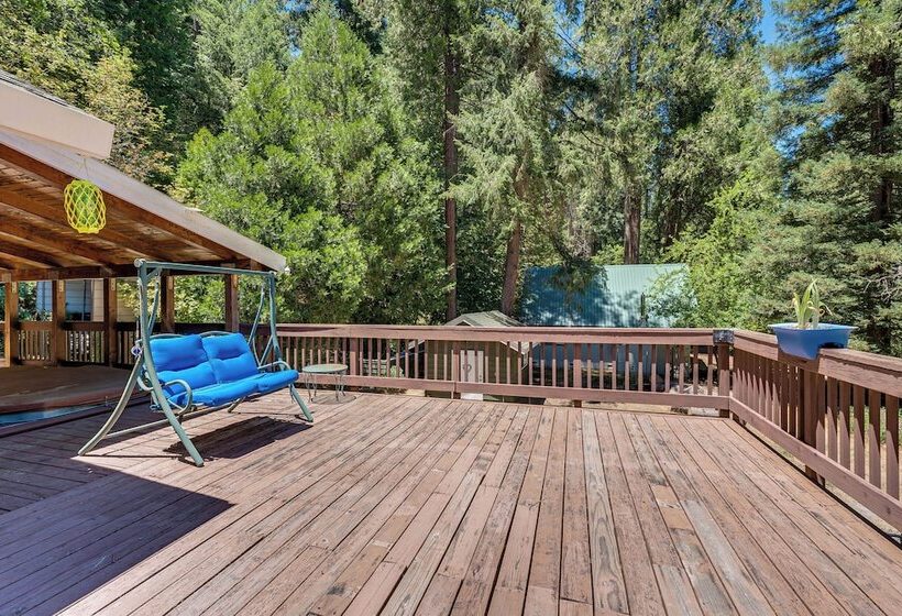 Spacious Riverfront Wilseyville Home W/ Deck!