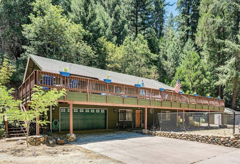 Spacious Riverfront Wilseyville Home W/ Deck!