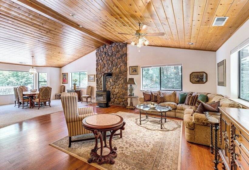 Spacious Riverfront Wilseyville Home W/ Deck!