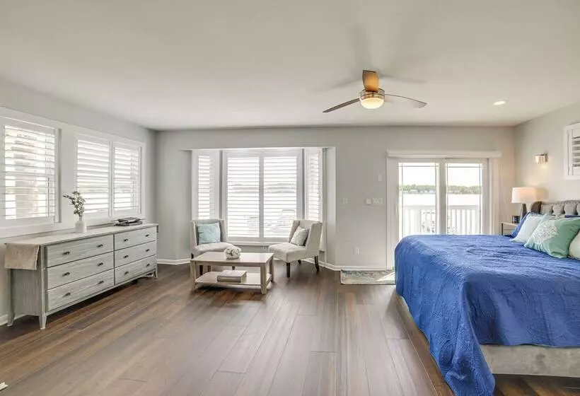 Waterfront Clarklake Escape   Deck, Dock & Views