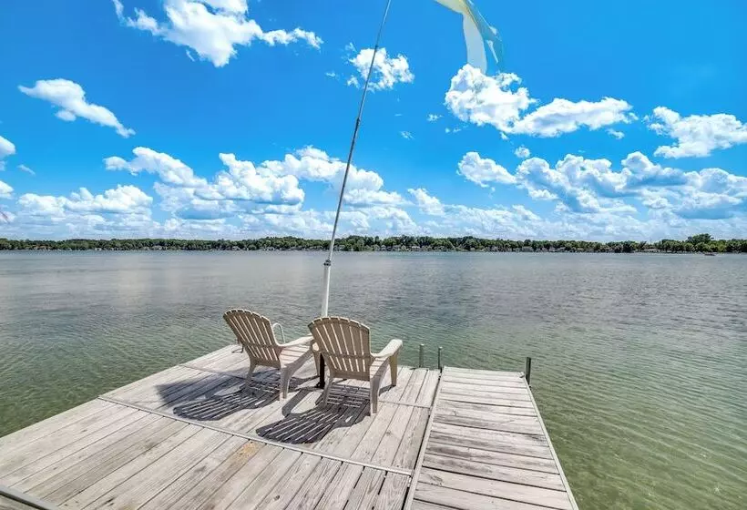Waterfront Clarklake Escape   Deck, Dock & Views