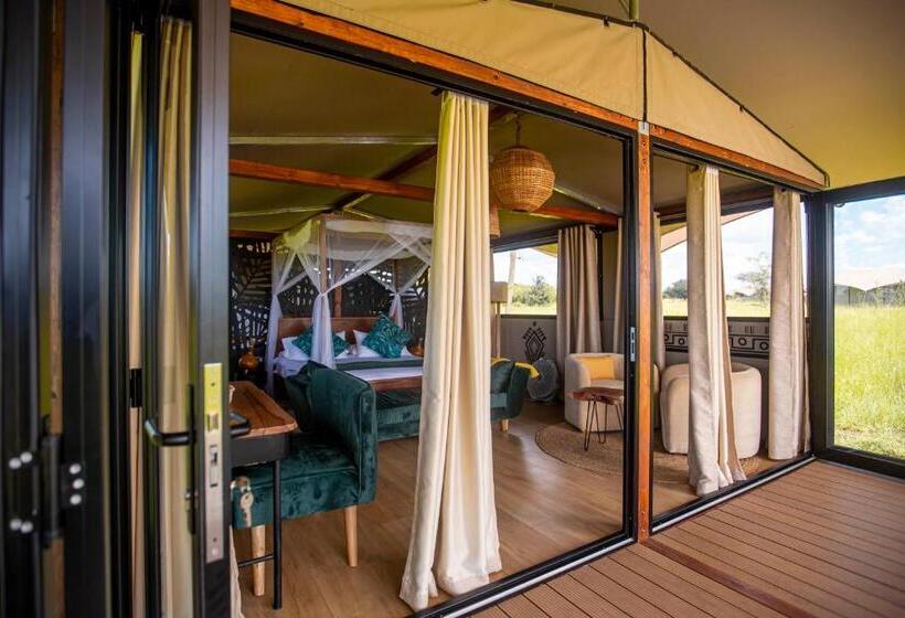 בית מלון כפרי Escarpment Serengeti Luxury Camp