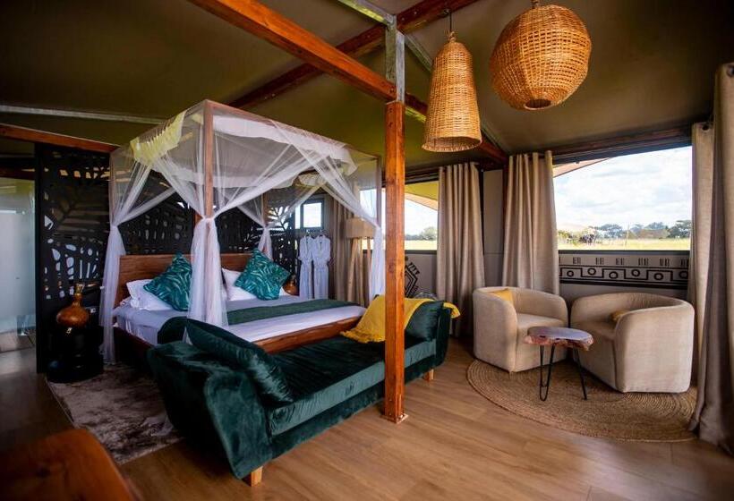 בית מלון כפרי Escarpment Serengeti Luxury Camp