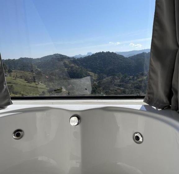 Pensjonat Altos Da Mantiqueira Com Banheira De Hidro E Linda Vista