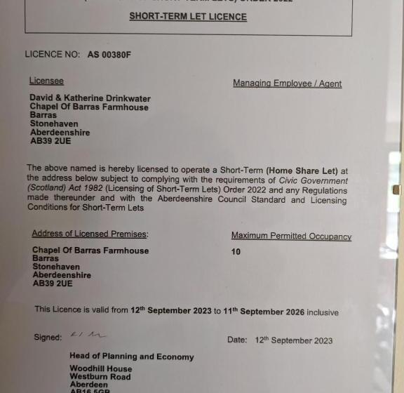 Chapel Of Barras B&b