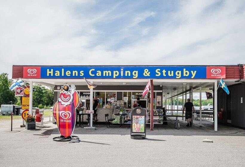هاستل Halens Camping Och Stugby
