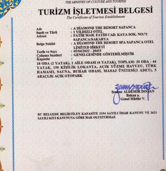 فندق A Diamond The Resort Spa Sapanca