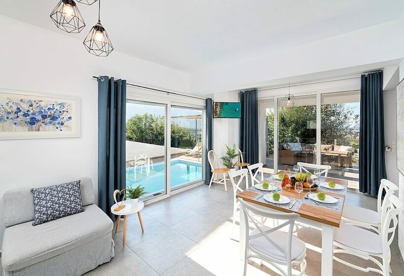 Cretan Sunset Villa Heated Pool