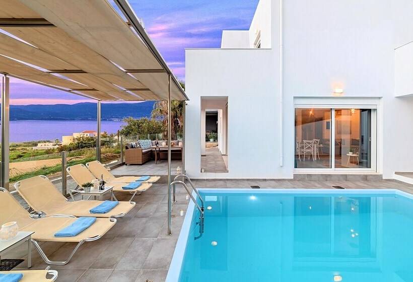 Cretan Sunset Villa Heated Pool