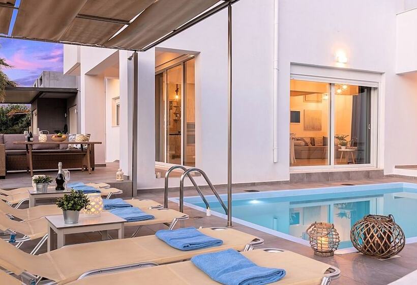 Cretan Sunset Villa Heated Pool