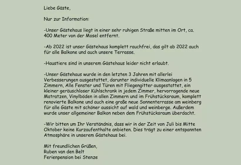 Hotelli Ferienpension Bei Stenze