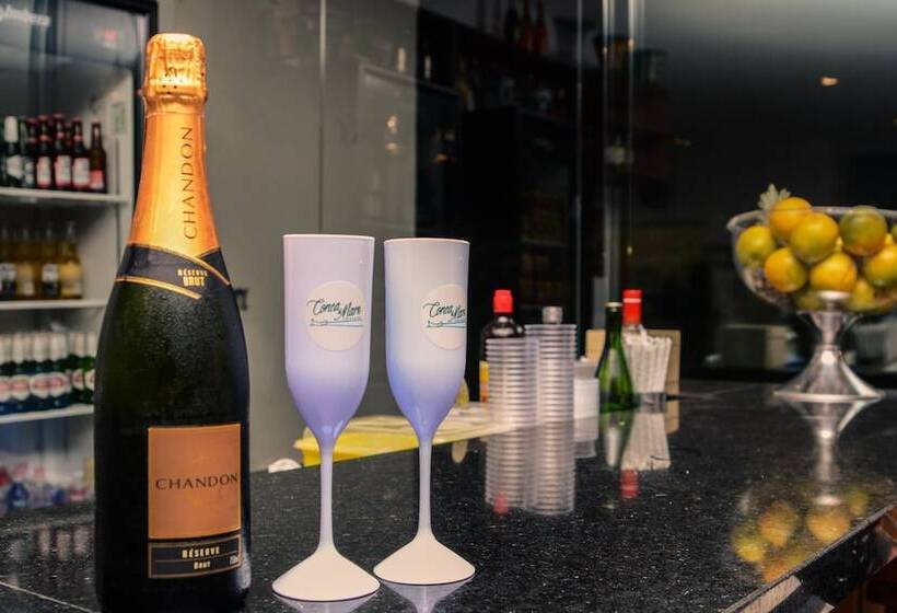 Pension Pousada Conca Di Mare   Restaurante   Pé Na Areia Com Serviço De Praia