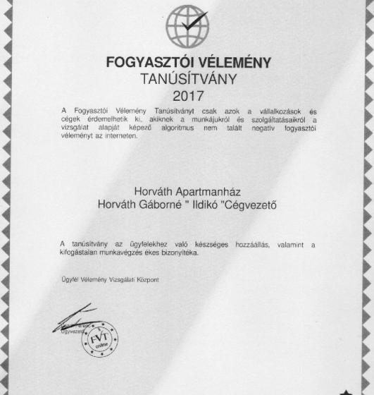 펜션 Horváth Apartmanház