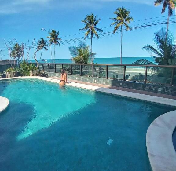 Flat Em Hotel De Luxo Beira Mar Da Grife Ritz Suítes Com Vista Ampla Para Todo O Mar Da Cruz Das Alm