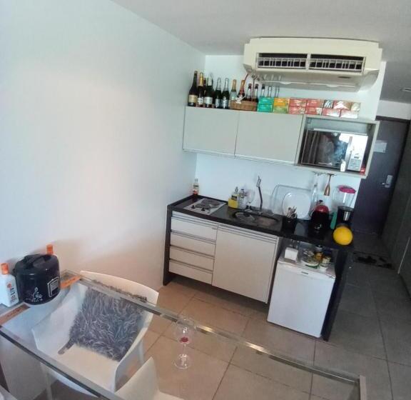 Flat Em Hotel De Luxo Beira Mar Da Grife Ritz Suítes Com Vista Ampla Para Todo O Mar Da Cruz Das Alm