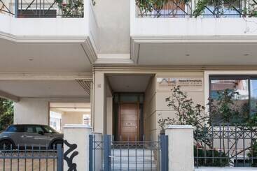 דירות לתיירים Upstreet Superb & Comfy 2 Bd Apt Marousi