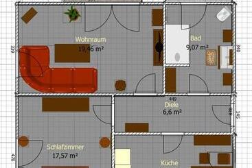 Turist apartmanları Wildnisresidenz Am Nationalpark