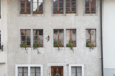 فندق Au Soleil De Gruyères Chez Chantal