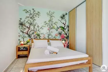 Pisos turísticos T2 Classé 3 étoiles   Le Léopardi   à 2 Pas Du Lagon De La Saline Les Bains