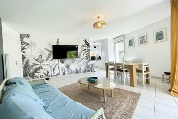 شقق خاصة سياحية Charmant T3 Ultra Cosy   Jardin   50m Des Plages