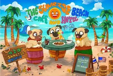 ペンション The Sunrise Beach Cafe And Guesthouse