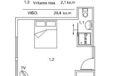 پانسیون Palanga Pas Vidute