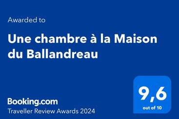 Aamiaismajoitus (B&B) Une Chambre à La Maison Du Ballandreau