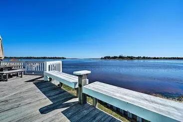 コテージ Atlantic Coast Dome Home Across From Sound W/ View
