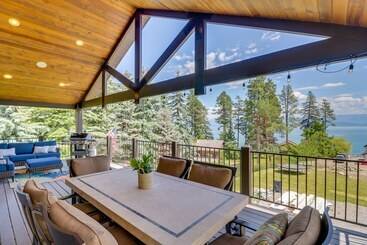 بيت ريفى Flathead Lake Base Camp In Somers: Lake View!