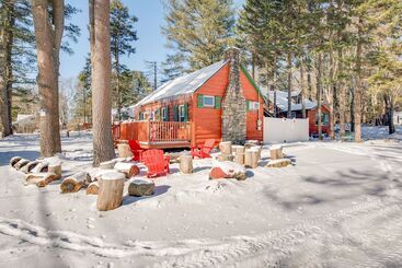 Kır Evi Rustic Blakeslee Cabin W/ Gas Grill Near Skiing!