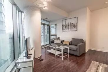 ツーリストアパートメント Aoc Suites 2 Bedroom Condo, City Cn Tower View