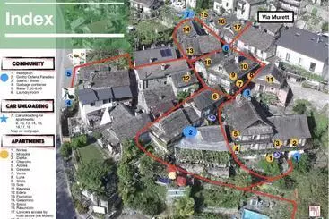 ペンション Rustici Della Verzasca Ferien Wohnungen