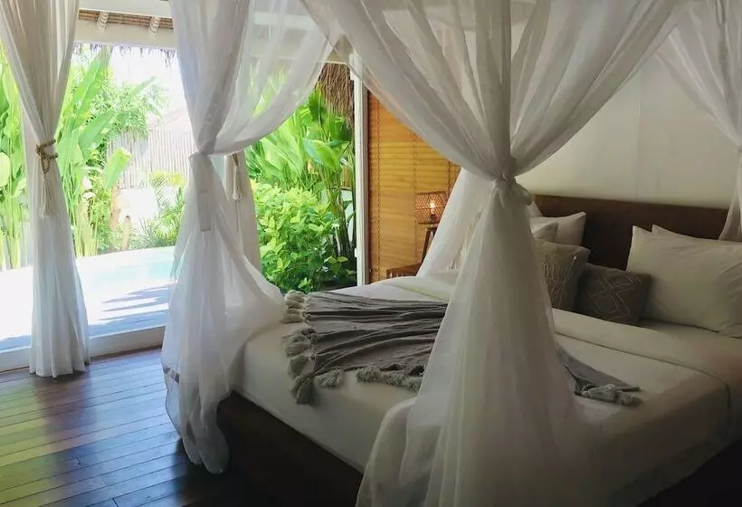 تختخواب و صبحانه The Garden Shacks At Sandy Bay