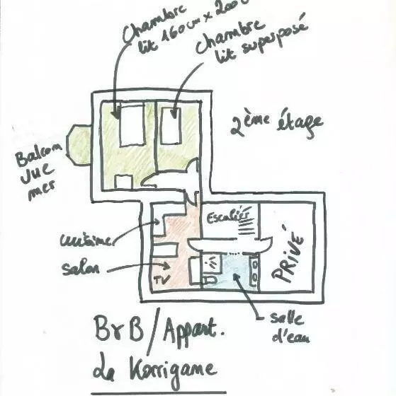 ペンション Villa La Korrigane Vue Mer Cuisine Privée