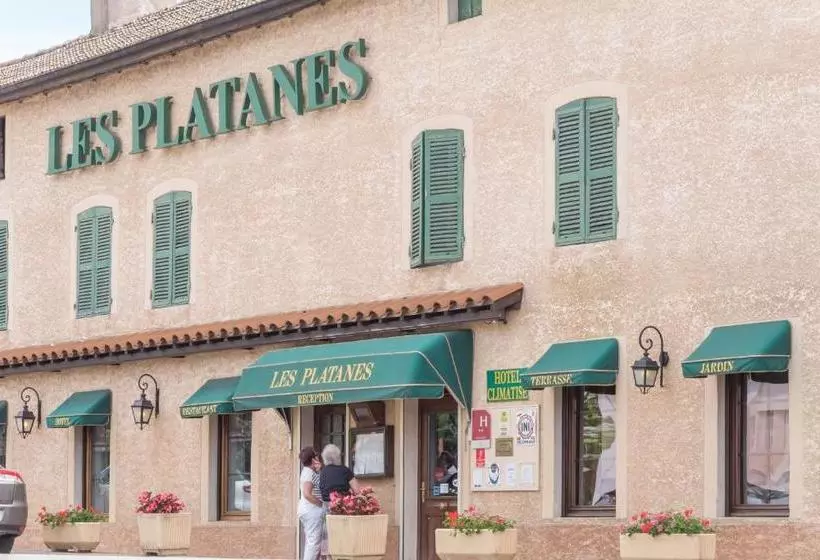 호텔 Logis Hôtel Les Platanes