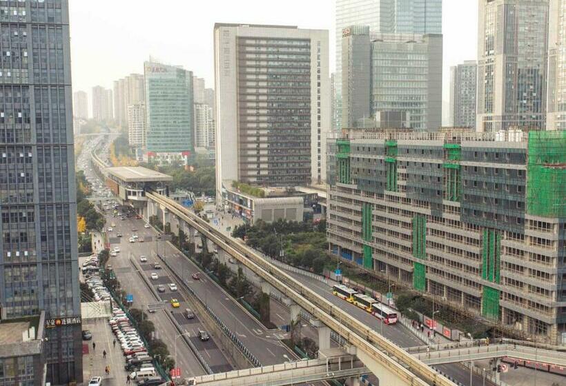 ホテル 7days Premium Chongqing Qibo Center Jintong Road Light Railway Station Branch