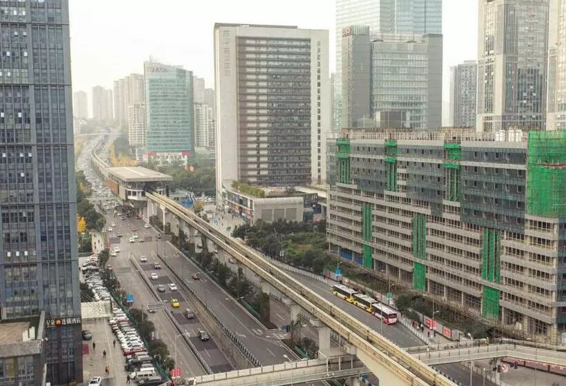 Hotelli 7days Premium Chongqing Qibo Center Jintong Road Light Railway Station Branch