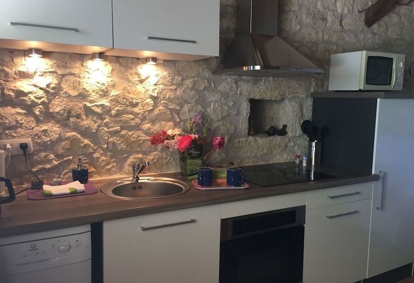 White Stone Cottage Very Well Restored, Surrounded By Nature, With Swimming Pool