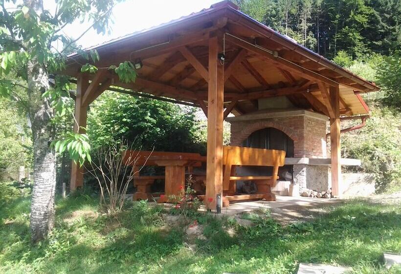 Traditional Wooden House By The River