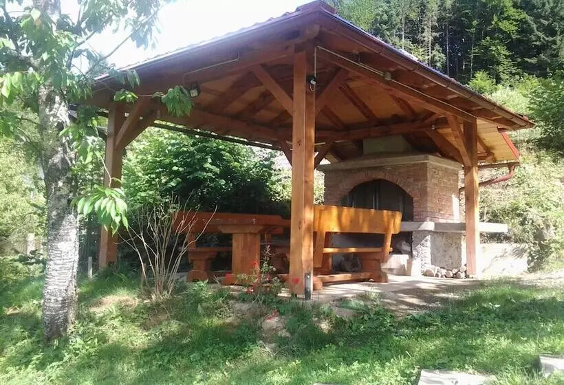 Traditional Wooden House By The River