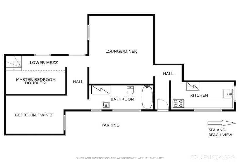 Beach Breeze Croyde 2 Bed, Sleeps 4 5, Sea Beach Views